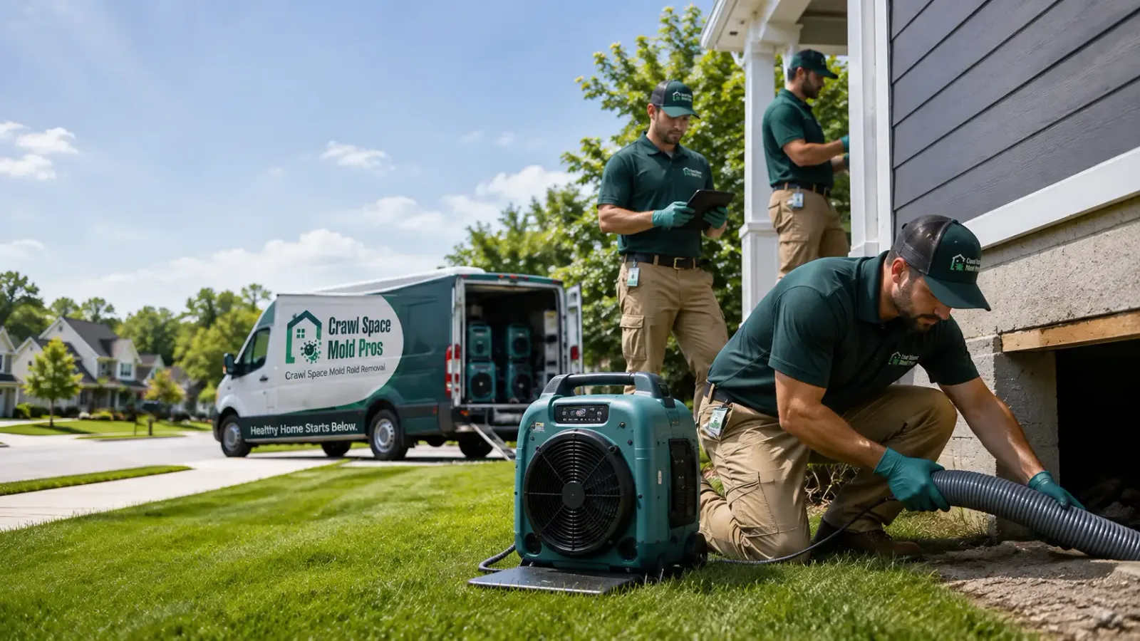 Crawl Space Mold Removal in Lockwood, CA